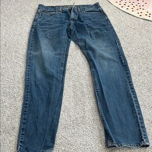 American Eagle Outfitters Men's Dark Blue Straight Jeans